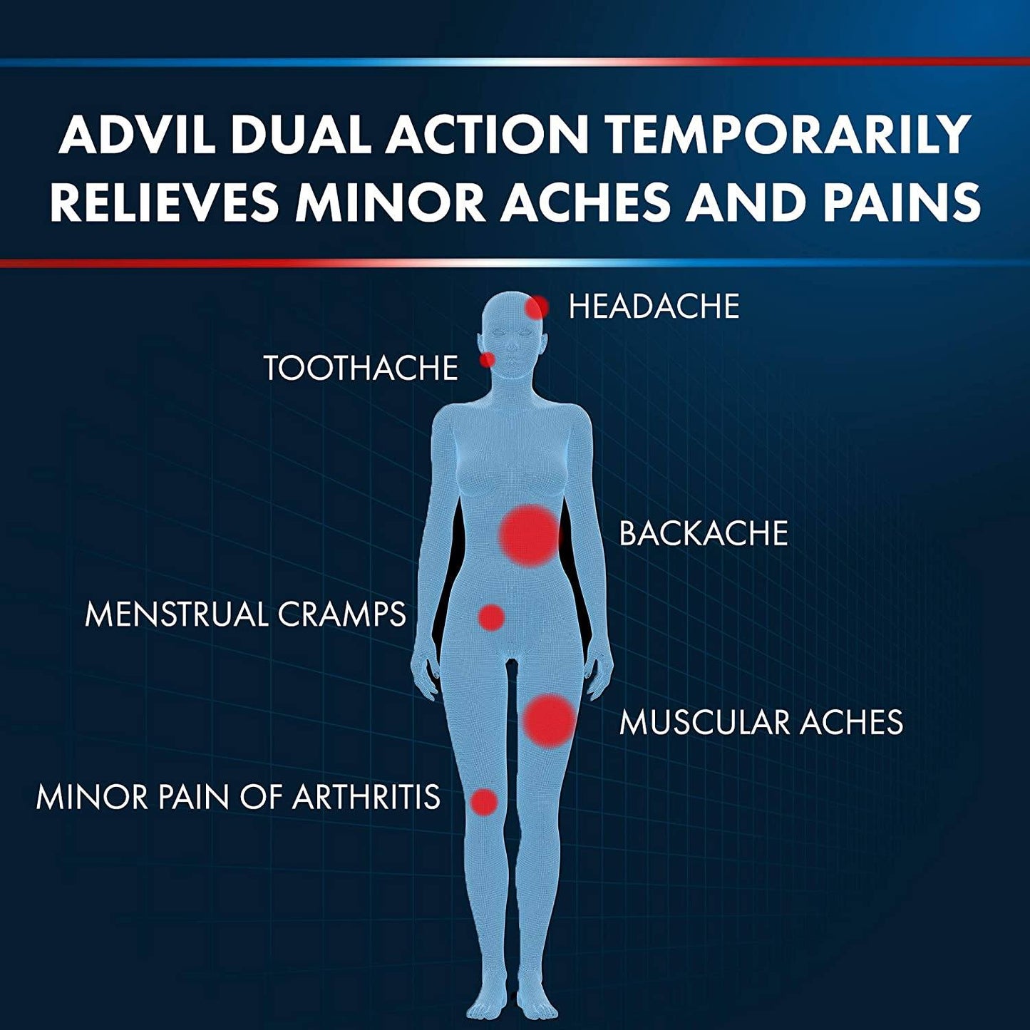 Advil Dual Action (Single Packet) - The First Aid Gear Shop