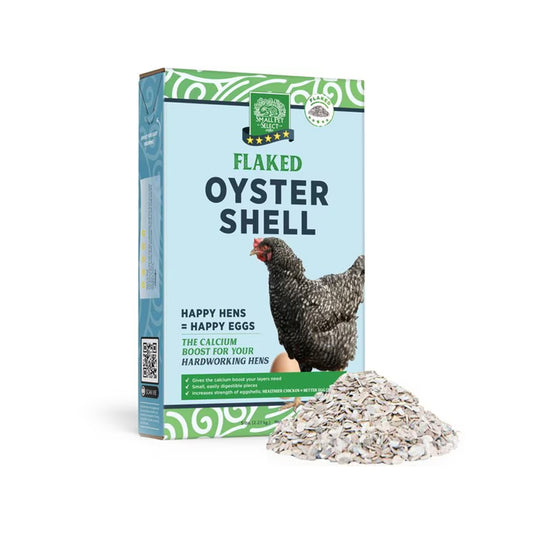 Flaked Oyster Shell Calcium Supplement for Laying Hens (5 LB)