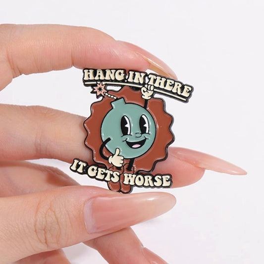 Enamel Pin – Hang In There (It Gets Worse) - First Aid Gear Shop