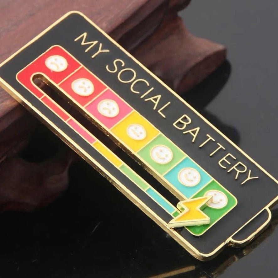 Enamel Pin – My Social Battery - First Aid Gear Shop