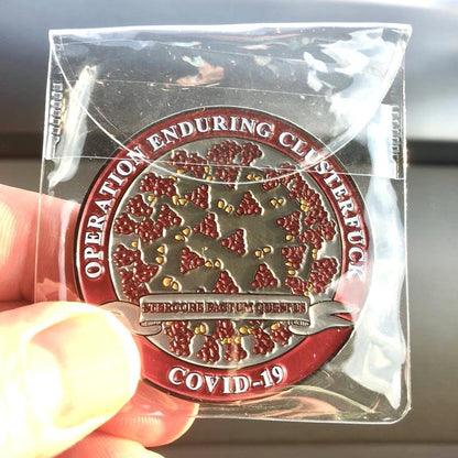 Safety Third COVID-19 Challenge Coin Challenge Coin Hawk Ventures 
