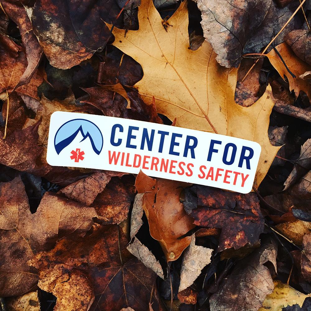 Center for Wilderness Safety - Rectangular (Vinyl Decal) - The First Aid Gear Shop