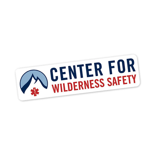 Center for Wilderness Safety - Rectangular (Vinyl Decal) - The First Aid Gear Shop