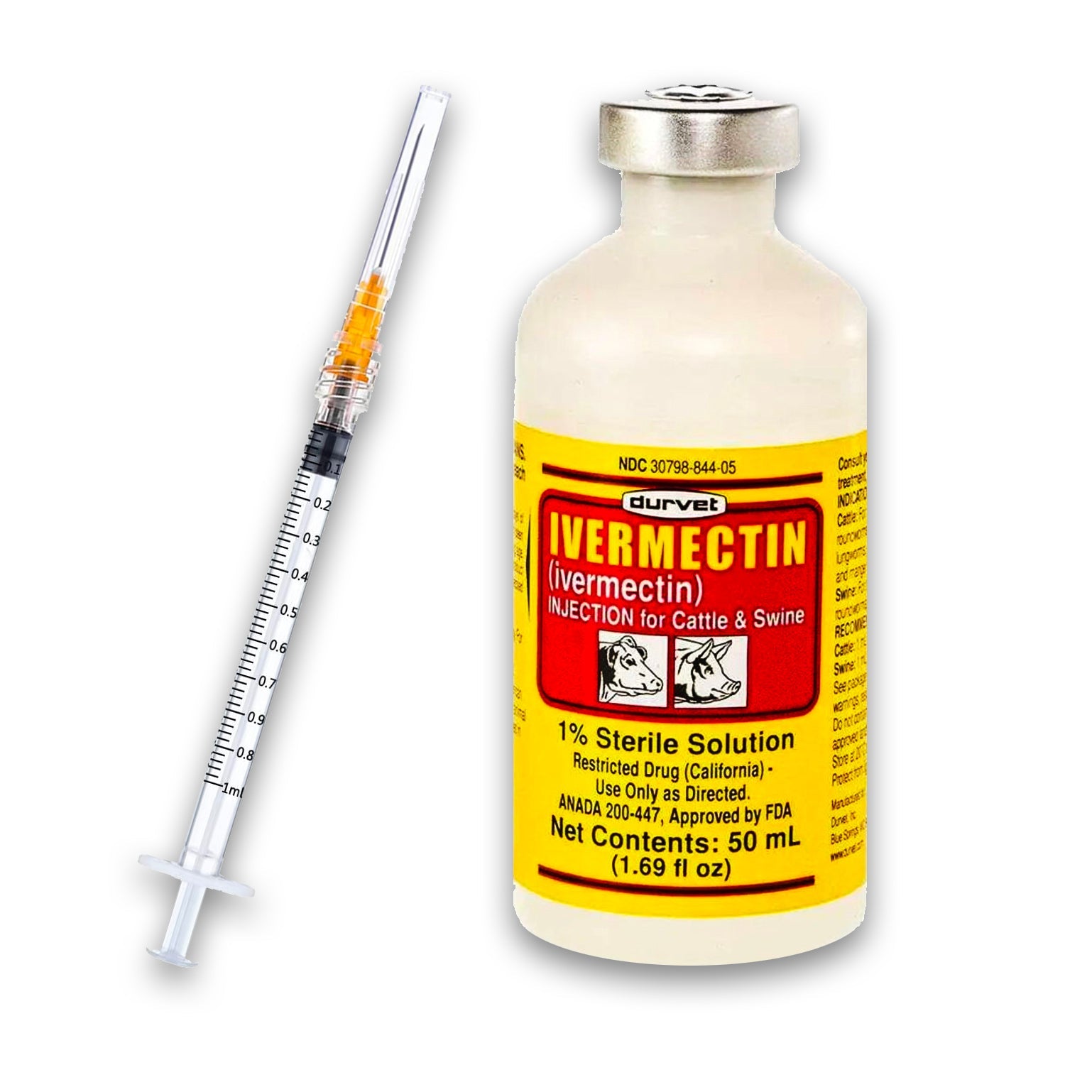 DurVet Ivermectin 1% Injectable, 50ml - The First Aid Gear Shop