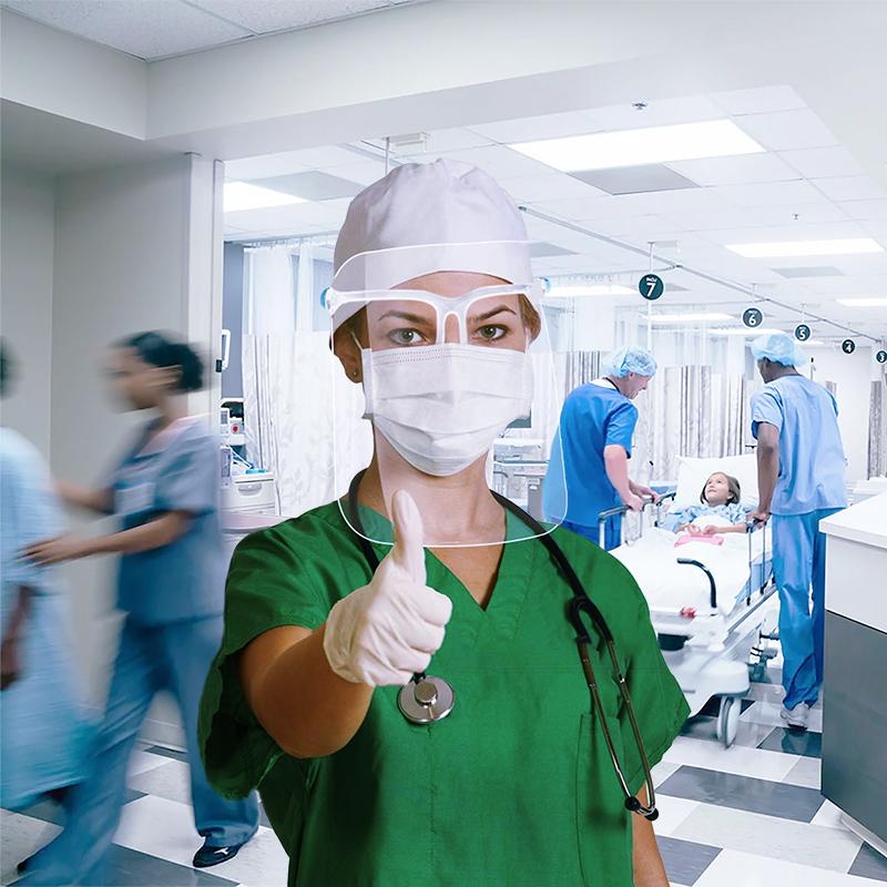 Eyeglass Frame Anti-Fog Face Shield - The First Aid Gear Shop