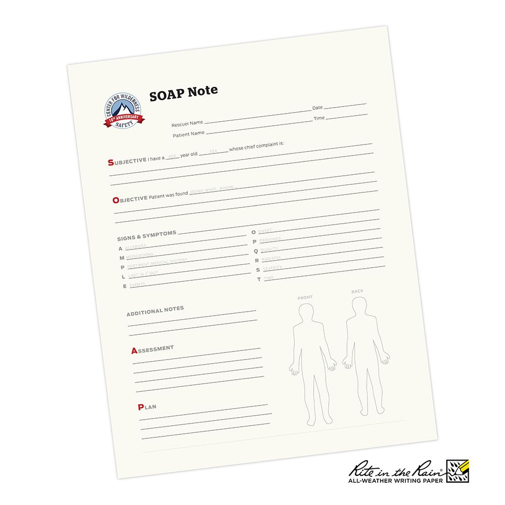 Incident Report – SOAP Notes - The First Aid Gear Shop