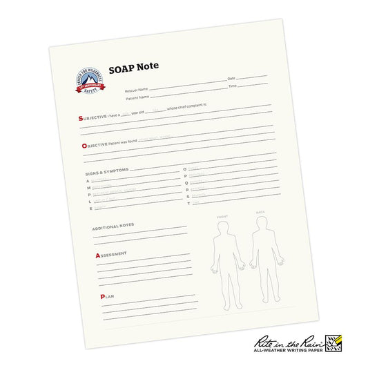 Incident Report – SOAP Notes - The First Aid Gear Shop