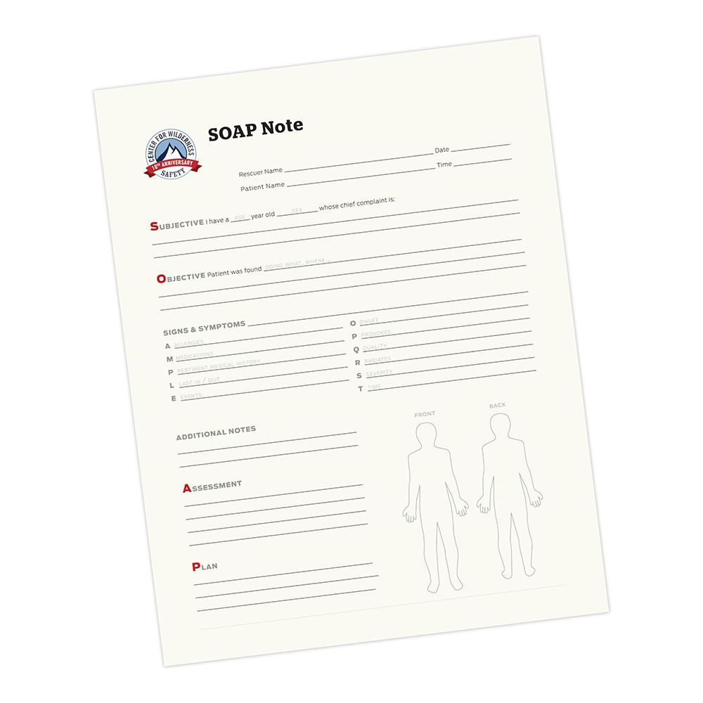 Incident Report – SOAP Notes - The First Aid Gear Shop