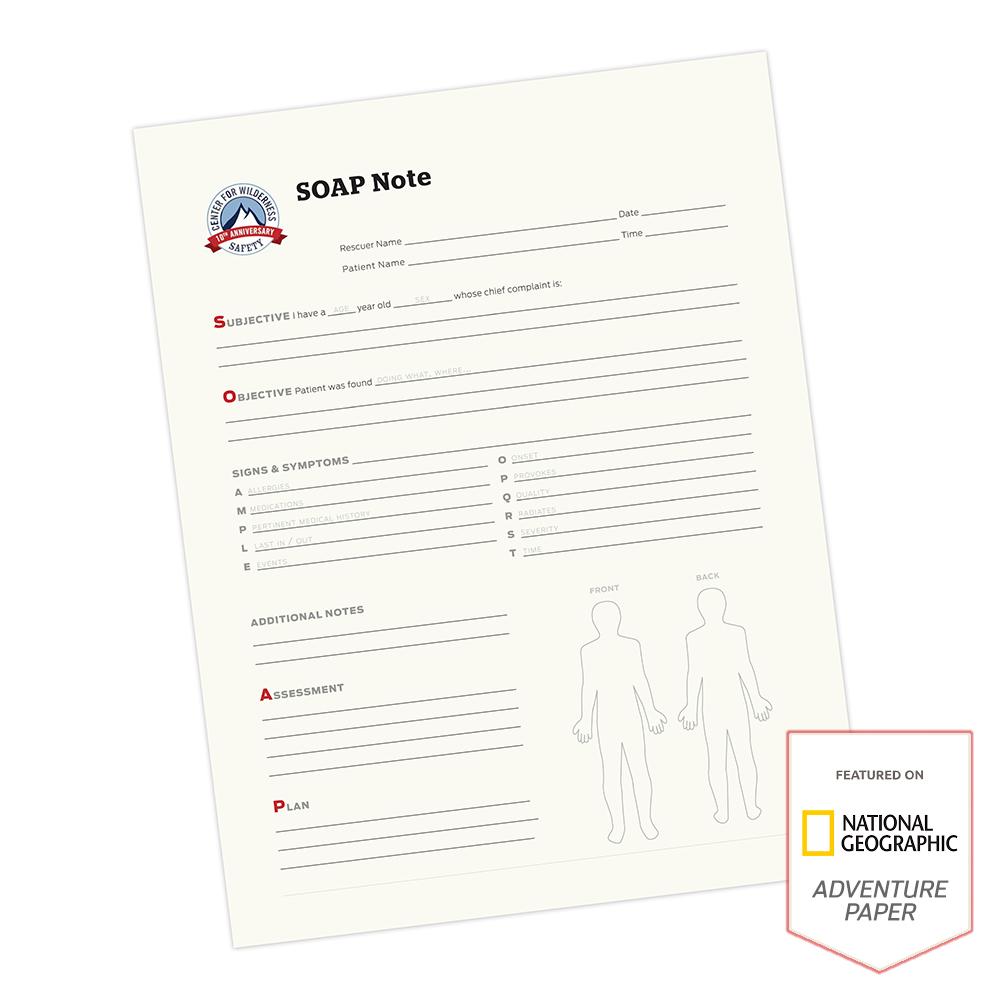 Incident Report – SOAP Notes - The First Aid Gear Shop