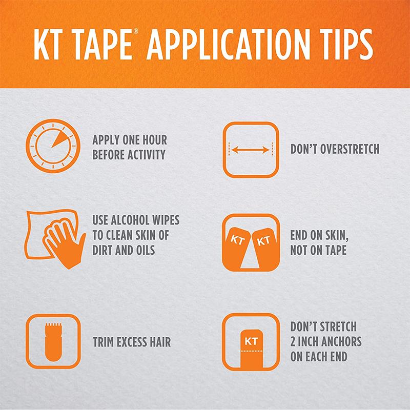 KT Kinesiology Therapeutic Athletic Tape, Pre-Cut Strip - The First Aid Gear Shop