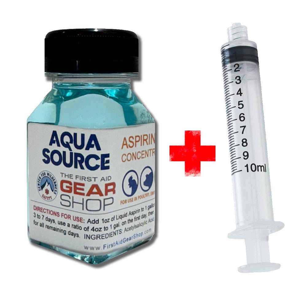 Liquid Aspirin Concentrate (12.5%) for Poultry + Livestock, 4oz - The First Aid Gear Shop