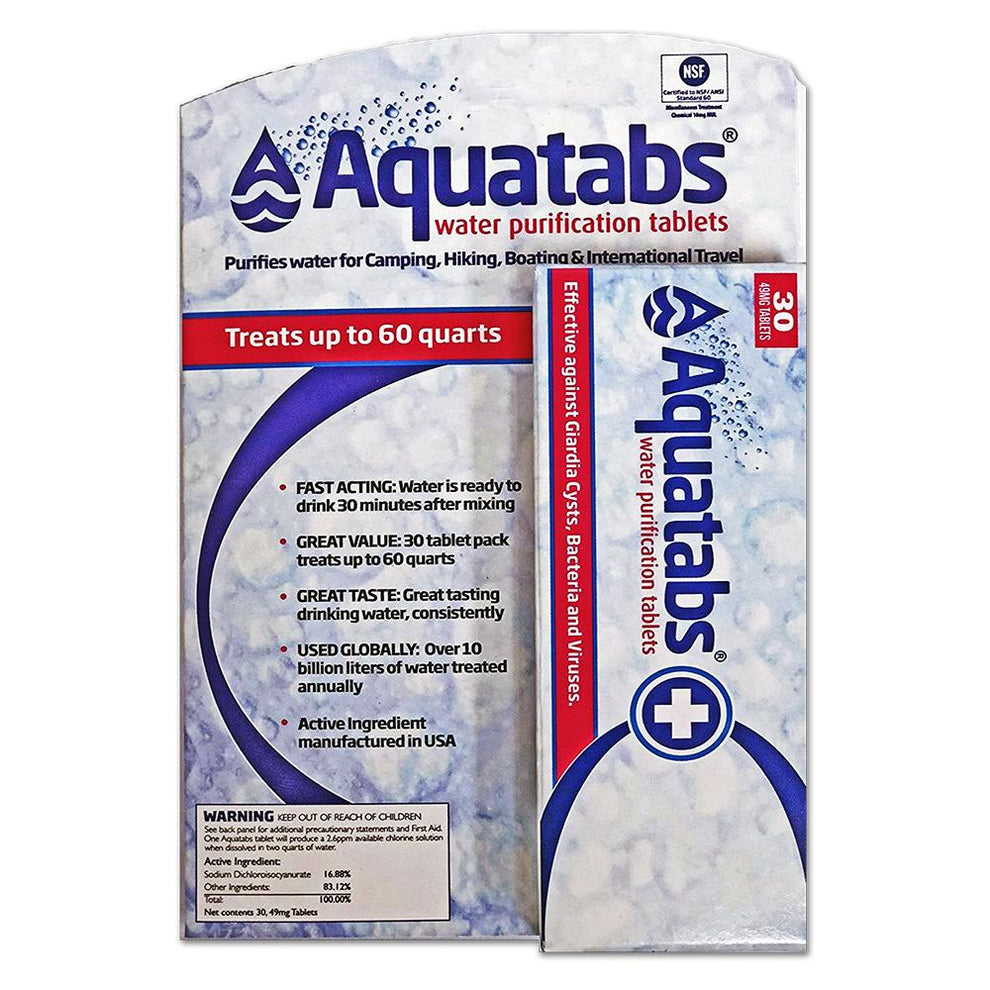MSR AquaTabs Water Purification Tablets (30 tablets) | RestockYourKit.com