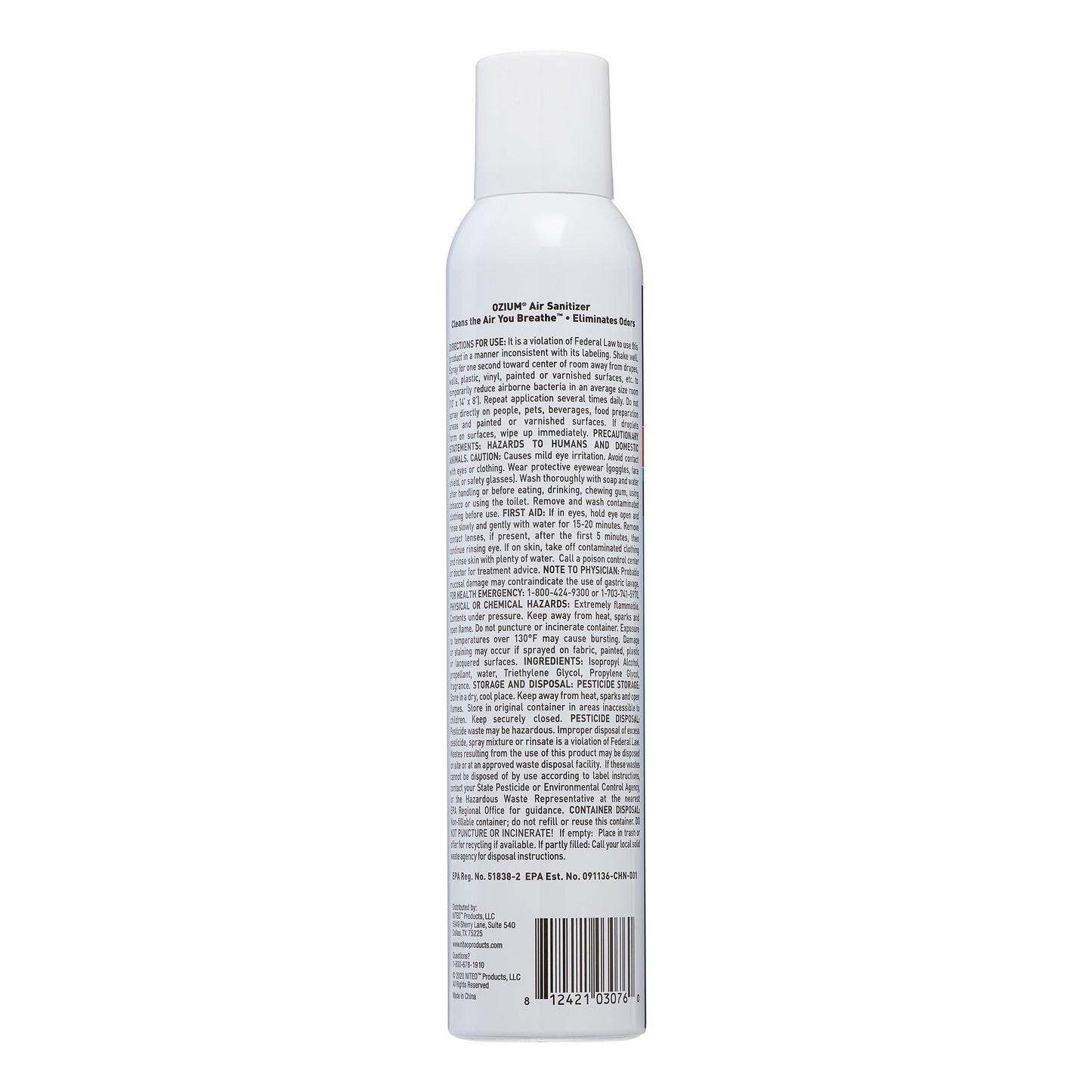 Ozium Air Sanitizing Spray (8oz) - The First Aid Gear Shop