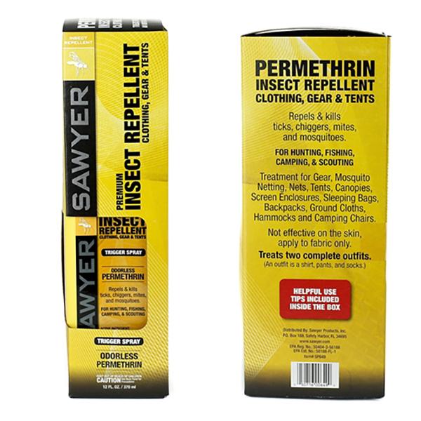 Permethrin Clothing Tick + Insect Repellent (12 oz Spray) - The First Aid Gear Shop