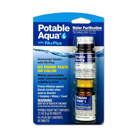 Potable Aqua Plus (Water Purification Tablets) - The First Aid Gear Shop