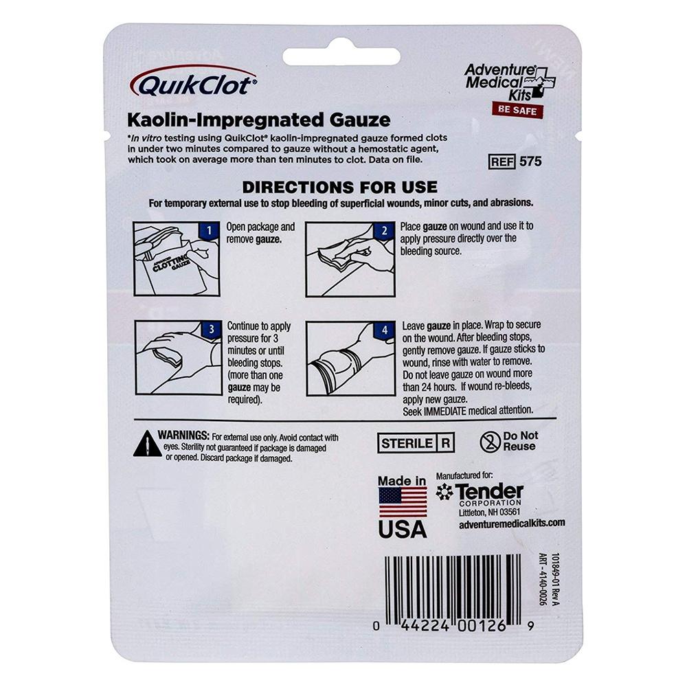 QuikClot Advanced Clotting Gauze - The First Aid Gear Shop