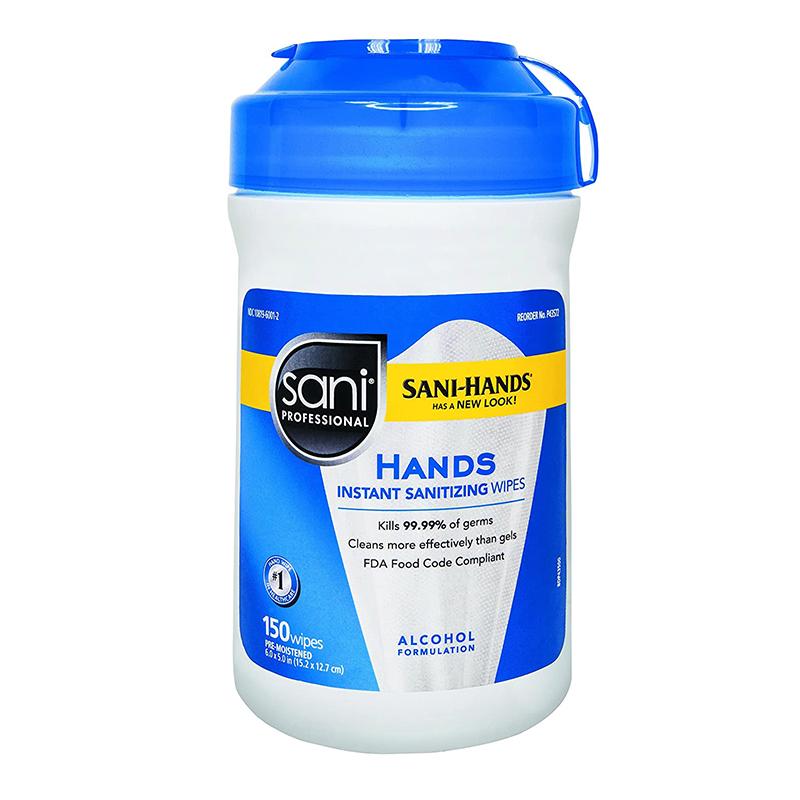 Sani-Hands Hand Sanitizing Wipes (135 Count) - The First Aid Gear Shop