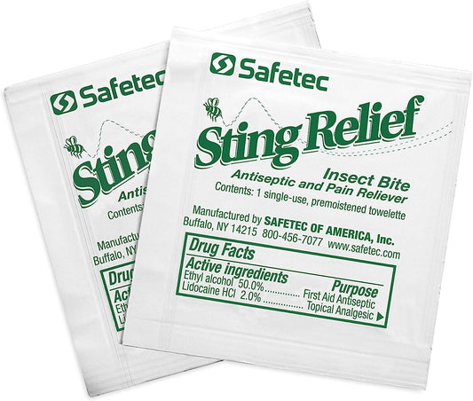 Sting Relief Wipe/Swab - The First Aid Gear Shop